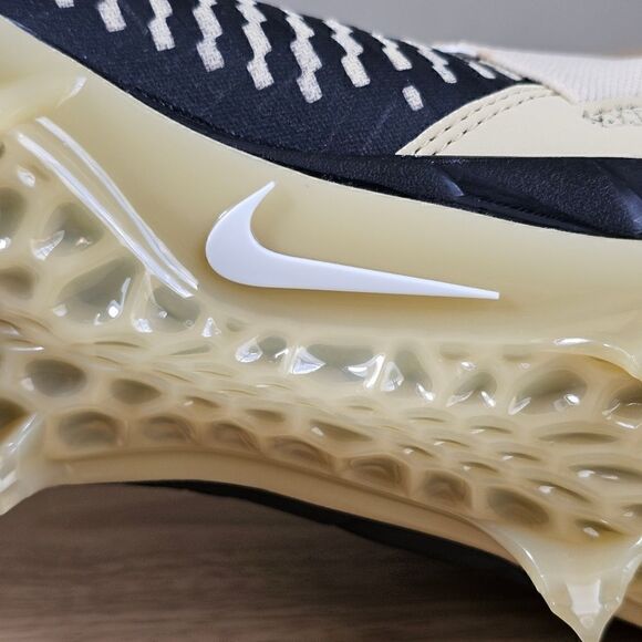 Nike Alpha Menace Pro 2 Mid Football Cleats Black Gold White Men\'s 11 BV3946-700 main image 6